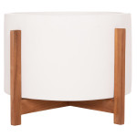 ΓΛΑΣΤΡΑ ΕΣΩΤ.ΧΩΡΟΥ HOFF HM4682.02L FIBER CEMENT ΛΕΥΚΟ-TEAK ΒΑΣΗ Φ50x35Υεκ
