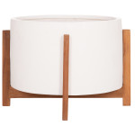 ΓΛΑΣΤΡΑ ΕΣΩΤ.ΧΩΡΟΥ HOFF HM4682.02L FIBER CEMENT ΛΕΥΚΟ-TEAK ΒΑΣΗ Φ50x35Υεκ