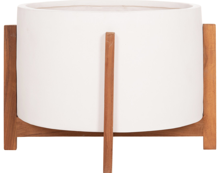 ΓΛΑΣΤΡΑ ΕΣΩΤ.ΧΩΡΟΥ HOFF HM4682.02L FIBER CEMENT ΛΕΥΚΟ-TEAK ΒΑΣΗ Φ50x35Υεκ