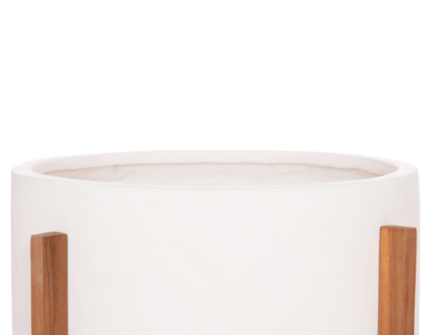 ΓΛΑΣΤΡΑ ΕΣΩΤ.ΧΩΡΟΥ HOFF HM4682.02L FIBER CEMENT ΛΕΥΚΟ-TEAK ΒΑΣΗ Φ50x35Υεκ