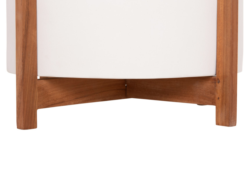 ΓΛΑΣΤΡΑ ΕΣΩΤ.ΧΩΡΟΥ HOFF HM4682.02L FIBER CEMENT ΛΕΥΚΟ-TEAK ΒΑΣΗ Φ50x35Υεκ