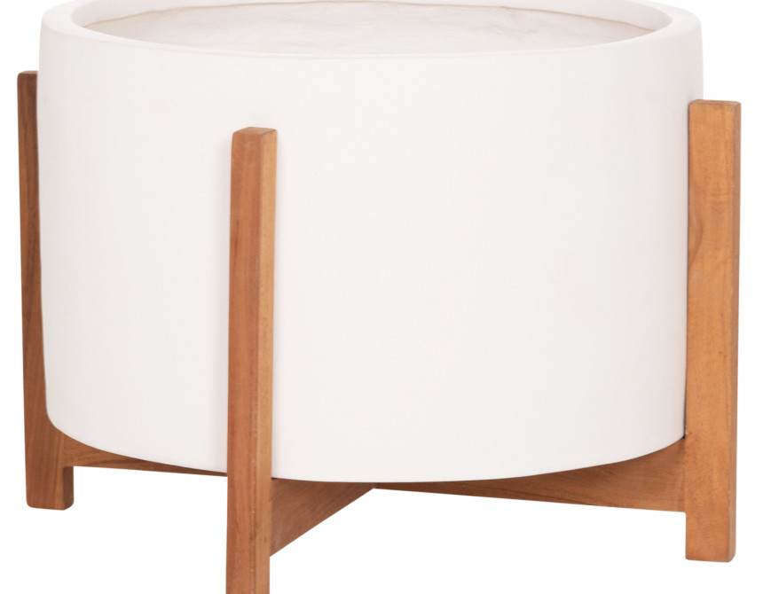 ΓΛΑΣΤΡΑ ΕΣΩΤ.ΧΩΡΟΥ HOFF HM4682.02L FIBER CEMENT ΛΕΥΚΟ-TEAK ΒΑΣΗ Φ50x35Υεκ