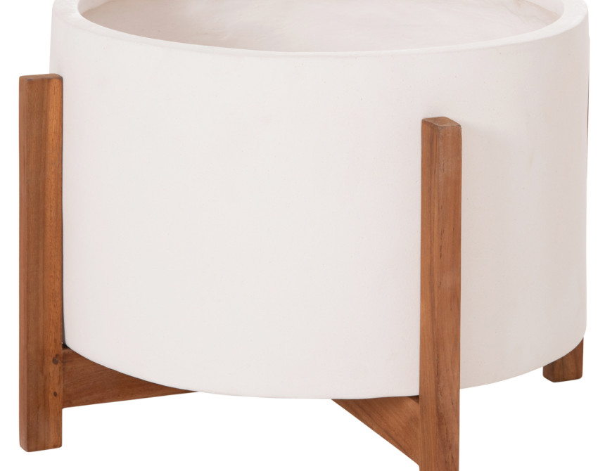 ΓΛΑΣΤΡΑ ΕΣΩΤ.ΧΩΡΟΥ HOFF HM4682.02L FIBER CEMENT ΛΕΥΚΟ-TEAK ΒΑΣΗ Φ50x35Υεκ