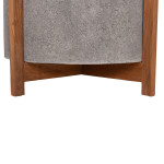 ΓΛΑΣΤΡΑ ΕΣΩΤ.ΧΩΡΟΥ HOFF HM4682.03L FIBER CEMENT ΓΚΡΙ-TEAK ΒΑΣΗ Φ50x35Υεκ