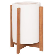 ΓΛΑΣΤΡΑ ΕΣΩΤ.ΧΩΡΟΥ HOFF HM4682.02S FIBER CEMENT ΛΕΥΚΟ-TEAK ΒΑΣΗ Φ31x43Υεκ