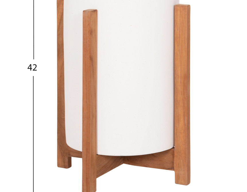 ΓΛΑΣΤΡΑ ΕΣΩΤ.ΧΩΡΟΥ HOFF HM4682.02S FIBER CEMENT ΛΕΥΚΟ-TEAK ΒΑΣΗ Φ31x43Υεκ