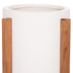 ΓΛΑΣΤΡΑ ΕΣΩΤ.ΧΩΡΟΥ HOFF HM4682.02S FIBER CEMENT ΛΕΥΚΟ-TEAK ΒΑΣΗ Φ31x43Υεκ