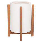 ΓΛΑΣΤΡΑ ΕΣΩΤ.ΧΩΡΟΥ HOFF HM4682.02S FIBER CEMENT ΛΕΥΚΟ-TEAK ΒΑΣΗ Φ31x43Υεκ