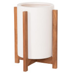 ΓΛΑΣΤΡΑ ΕΣΩΤ.ΧΩΡΟΥ HOFF HM4682.02S FIBER CEMENT ΛΕΥΚΟ-TEAK ΒΑΣΗ Φ31x43Υεκ
