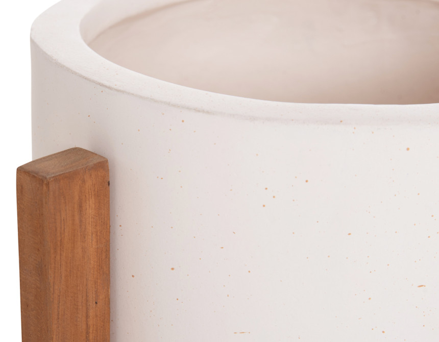 ΓΛΑΣΤΡΑ ΕΣΩΤ.ΧΩΡΟΥ HOFF HM4682.02S FIBER CEMENT ΛΕΥΚΟ-TEAK ΒΑΣΗ Φ31x43Υεκ