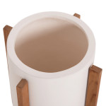 ΓΛΑΣΤΡΑ ΕΣΩΤ.ΧΩΡΟΥ HOFF HM4682.02S FIBER CEMENT ΛΕΥΚΟ-TEAK ΒΑΣΗ Φ31x43Υεκ