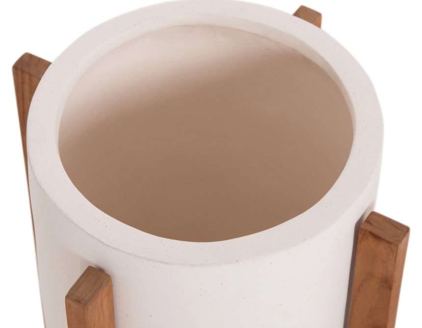 ΓΛΑΣΤΡΑ ΕΣΩΤ.ΧΩΡΟΥ HOFF HM4682.02S FIBER CEMENT ΛΕΥΚΟ-TEAK ΒΑΣΗ Φ31x43Υεκ