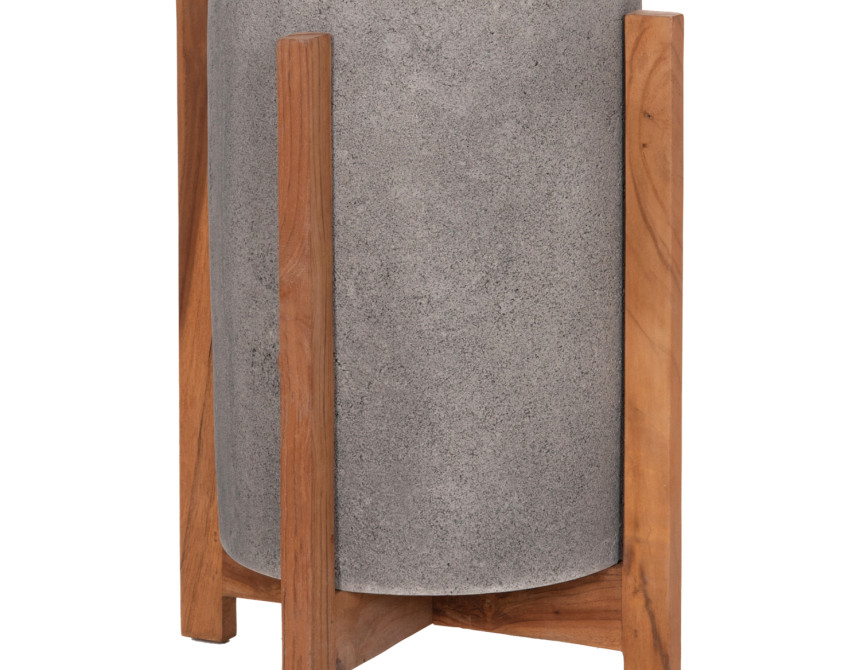 ΓΛΑΣΤΡΑ ΕΣΩΤ.ΧΩΡΟΥ HOFF HM4682.03S FIBER CEMENT ΓΚΡΙ-TEAK ΒΑΣΗ Φ31x43Υεκ