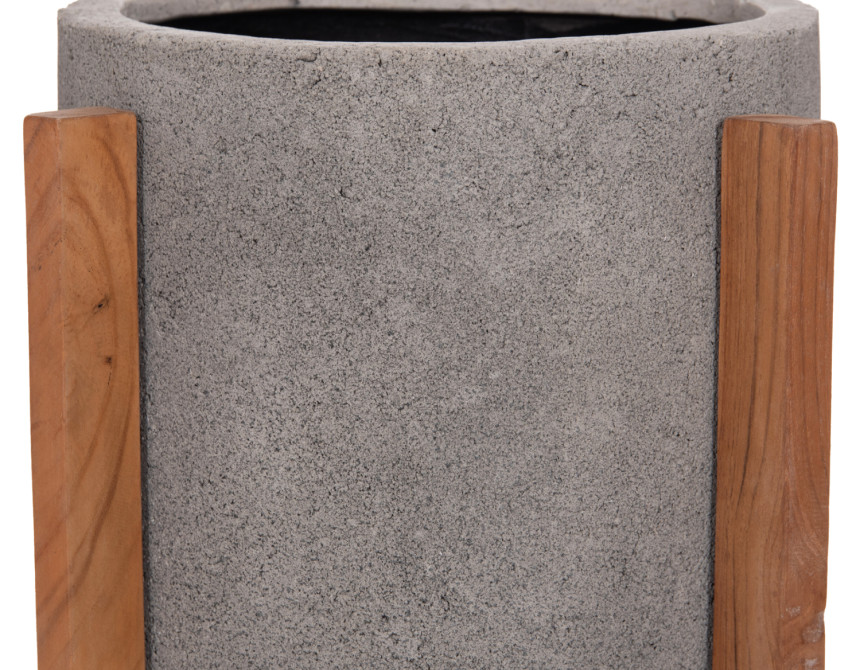 ΓΛΑΣΤΡΑ ΕΣΩΤ.ΧΩΡΟΥ HOFF HM4682.03S FIBER CEMENT ΓΚΡΙ-TEAK ΒΑΣΗ Φ31x43Υεκ