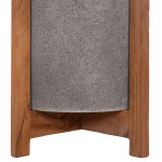 ΓΛΑΣΤΡΑ ΕΣΩΤ.ΧΩΡΟΥ HOFF HM4682.03S FIBER CEMENT ΓΚΡΙ-TEAK ΒΑΣΗ Φ31x43Υεκ