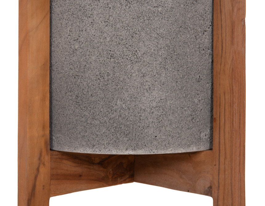 ΓΛΑΣΤΡΑ ΕΣΩΤ.ΧΩΡΟΥ HOFF HM4682.03S FIBER CEMENT ΓΚΡΙ-TEAK ΒΑΣΗ Φ31x43Υεκ