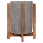 ΓΛΑΣΤΡΑ ΕΣΩΤ.ΧΩΡΟΥ HOFF HM4682.03S FIBER CEMENT ΓΚΡΙ-TEAK ΒΑΣΗ Φ31x43Υεκ