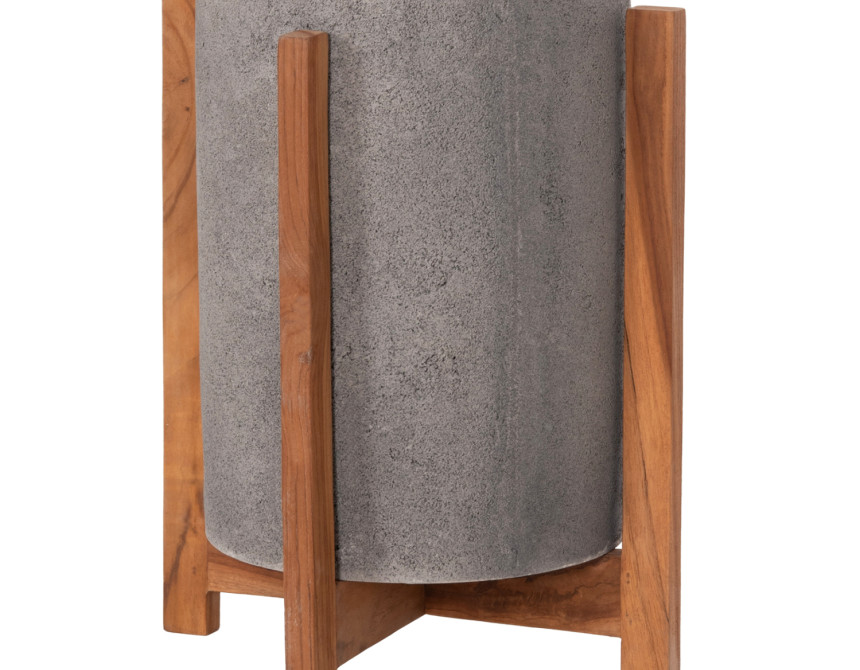 ΓΛΑΣΤΡΑ ΕΣΩΤ.ΧΩΡΟΥ HOFF HM4682.03S FIBER CEMENT ΓΚΡΙ-TEAK ΒΑΣΗ Φ31x43Υεκ