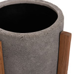 ΓΛΑΣΤΡΑ ΕΣΩΤ.ΧΩΡΟΥ HOFF HM4682.03S FIBER CEMENT ΓΚΡΙ-TEAK ΒΑΣΗ Φ31x43Υεκ