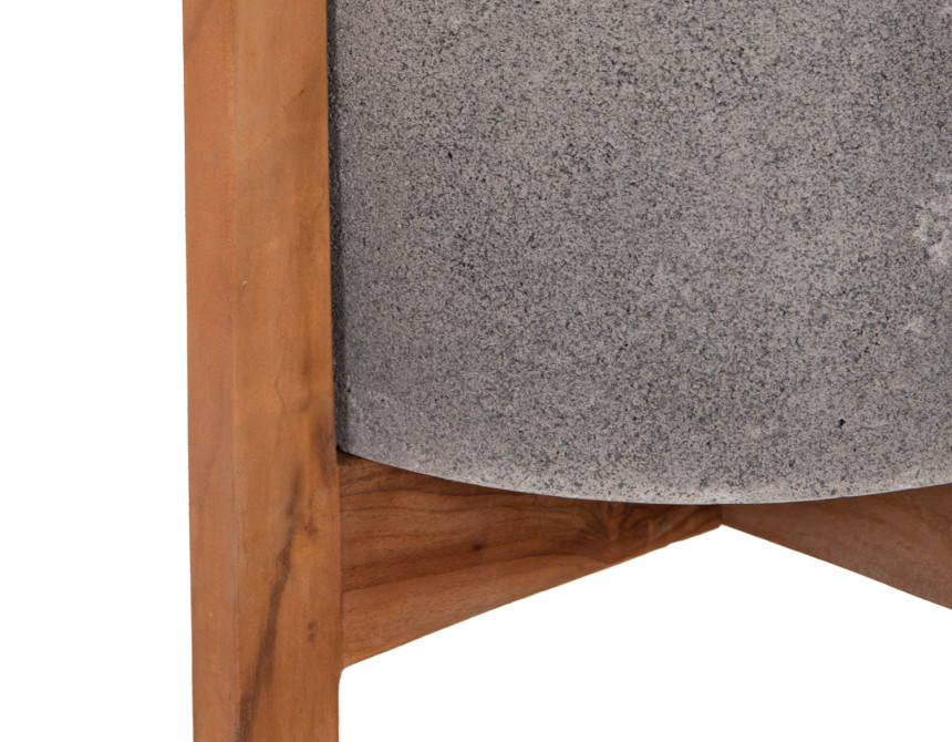 ΓΛΑΣΤΡΑ ΕΣΩΤ.ΧΩΡΟΥ HOFF HM4682.03S FIBER CEMENT ΓΚΡΙ-TEAK ΒΑΣΗ Φ31x43Υεκ