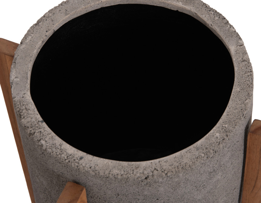 ΓΛΑΣΤΡΑ ΕΣΩΤ.ΧΩΡΟΥ HOFF HM4682.03S FIBER CEMENT ΓΚΡΙ-TEAK ΒΑΣΗ Φ31x43Υεκ