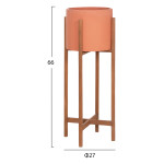 ΓΛΑΣΤΡΑ ΕΣΩΤ.ΧΩΡΟΥ RENTIL HM4684.08L FIBER CEMENT ΧΡΩΜΑ ΤΕΡΑΚΟΤΑ--ΒΑΣΗ TEAK Φ25x65Υ