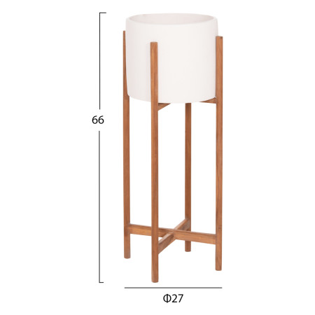 ΓΛΑΣΤΡΑ ΕΣΩΤ.ΧΩΡΟΥ RENTIL HM4684.02L FIBER CEMENT ΧΡΩΜΑ ΛΕΥΚΟ--ΒΑΣΗ TEAK Φ25x65Υεκ