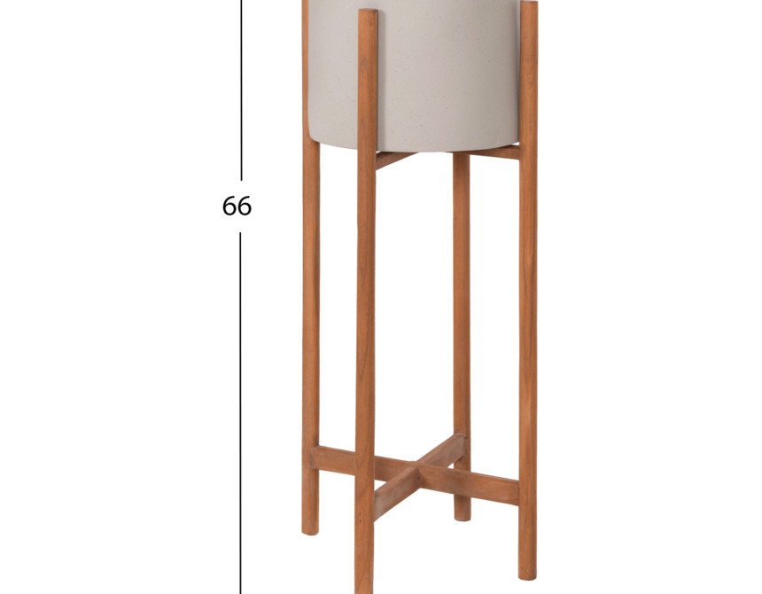 ΓΛΑΣΤΡΑ ΕΣΩΤ.ΧΩΡΟΥ RENTIL HM4684.03L FIBER CEMENT ΧΡΩΜΑ ΓΚΡΙ--ΒΑΣΗ TEAK Φ25x65Υ