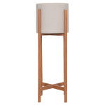 ΓΛΑΣΤΡΑ ΕΣΩΤ.ΧΩΡΟΥ RENTIL HM4684.03L FIBER CEMENT ΧΡΩΜΑ ΓΚΡΙ--ΒΑΣΗ TEAK Φ25x65Υ