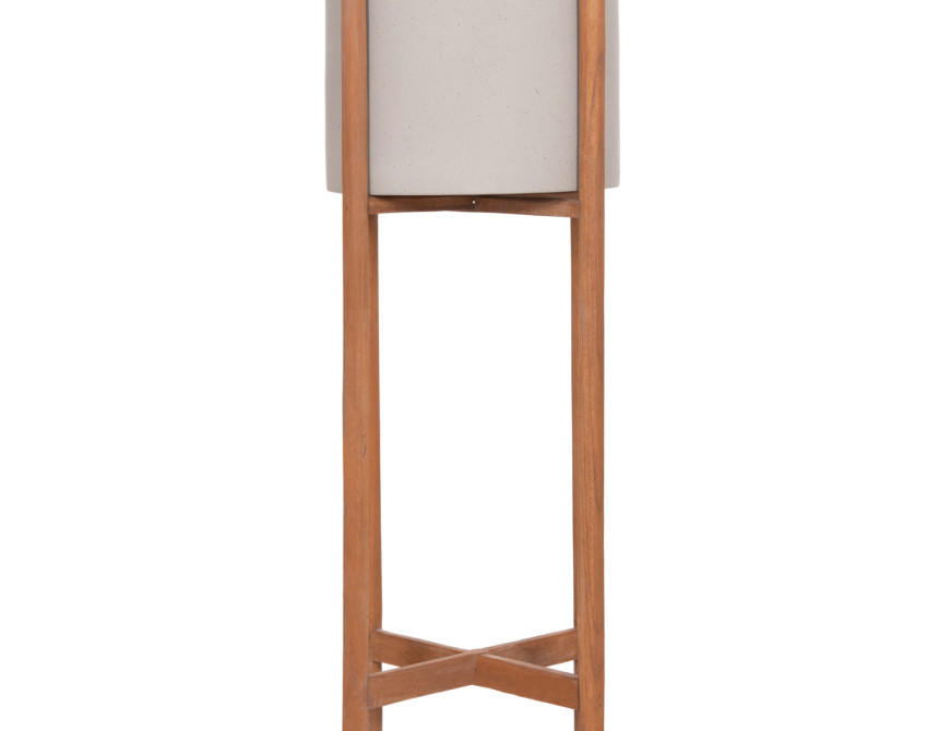 ΓΛΑΣΤΡΑ ΕΣΩΤ.ΧΩΡΟΥ RENTIL HM4684.03L FIBER CEMENT ΧΡΩΜΑ ΓΚΡΙ--ΒΑΣΗ TEAK Φ25x65Υ