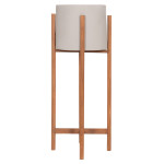 ΓΛΑΣΤΡΑ ΕΣΩΤ.ΧΩΡΟΥ RENTIL HM4684.03L FIBER CEMENT ΧΡΩΜΑ ΓΚΡΙ--ΒΑΣΗ TEAK Φ25x65Υ