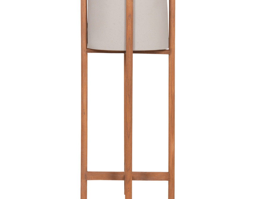 ΓΛΑΣΤΡΑ ΕΣΩΤ.ΧΩΡΟΥ RENTIL HM4684.03L FIBER CEMENT ΧΡΩΜΑ ΓΚΡΙ--ΒΑΣΗ TEAK Φ25x65Υ
