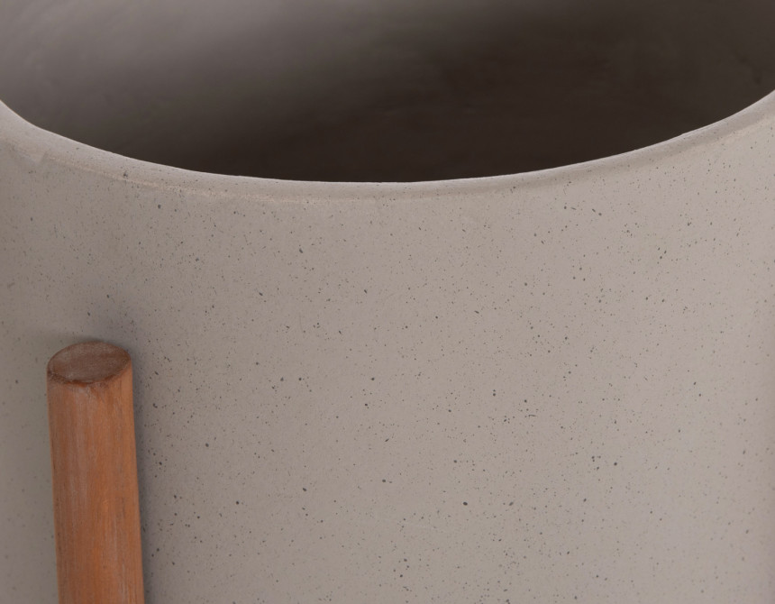 ΓΛΑΣΤΡΑ ΕΣΩΤ.ΧΩΡΟΥ RENTIL HM4684.03L FIBER CEMENT ΧΡΩΜΑ ΓΚΡΙ--ΒΑΣΗ TEAK Φ25x65Υ