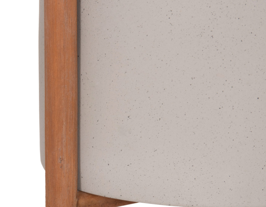 ΓΛΑΣΤΡΑ ΕΣΩΤ.ΧΩΡΟΥ RENTIL HM4684.03L FIBER CEMENT ΧΡΩΜΑ ΓΚΡΙ--ΒΑΣΗ TEAK Φ25x65Υ