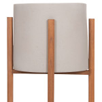 ΓΛΑΣΤΡΑ ΕΣΩΤ.ΧΩΡΟΥ RENTIL HM4684.03L FIBER CEMENT ΧΡΩΜΑ ΓΚΡΙ--ΒΑΣΗ TEAK Φ25x65Υ