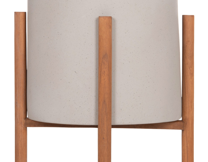 ΓΛΑΣΤΡΑ ΕΣΩΤ.ΧΩΡΟΥ RENTIL HM4684.03L FIBER CEMENT ΧΡΩΜΑ ΓΚΡΙ--ΒΑΣΗ TEAK Φ25x65Υ