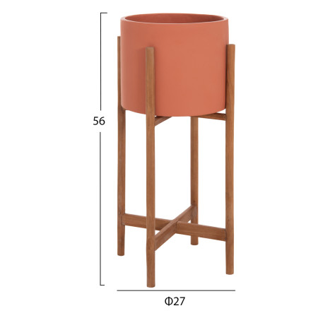ΓΛΑΣΤΡΑ ΕΣΩΤ.ΧΩΡΟΥ RENTIL HM4684.08S FIBER CEMENT ΧΡΩΜΑ ΤΕΡΑΚΟΤΑ--ΒΑΣΗ TEAK Φ25x55Υ