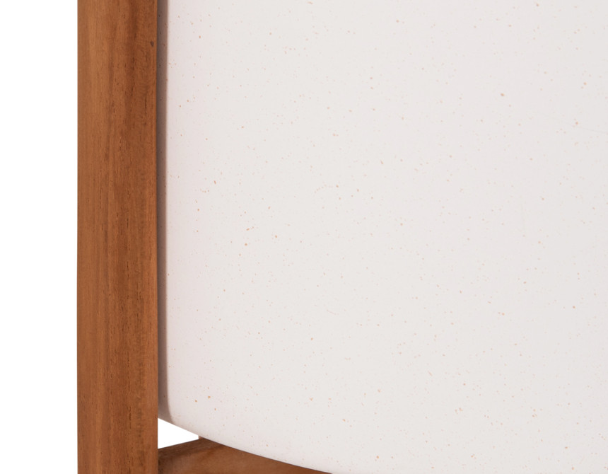 ΓΛΑΣΤΡΑ ΕΣΩΤ.ΧΩΡΟΥ RENTIL HM4684.02S FIBER CEMENT ΧΡΩΜΑ ΛΕΥΚΟ--ΒΑΣΗ TEAK Φ25x55Υ