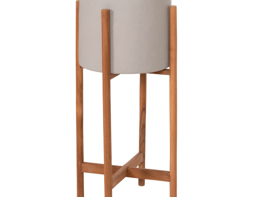 ΓΛΑΣΤΡΑ ΕΣΩΤ.ΧΩΡΟΥ RENTIL HM4684.03S FIBER CEMENT ΧΡΩΜΑ ΓΚΡΙ--ΒΑΣΗ TEAK Φ25x55Υ