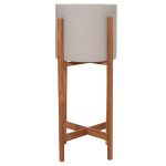 ΓΛΑΣΤΡΑ ΕΣΩΤ.ΧΩΡΟΥ RENTIL HM4684.03S FIBER CEMENT ΧΡΩΜΑ ΓΚΡΙ--ΒΑΣΗ TEAK Φ25x55Υ