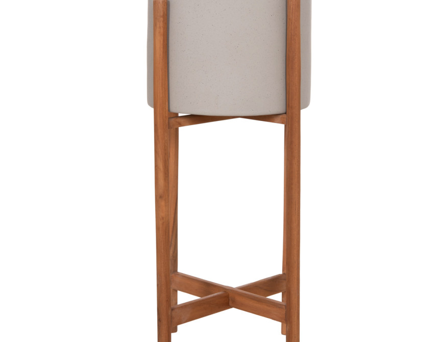 ΓΛΑΣΤΡΑ ΕΣΩΤ.ΧΩΡΟΥ RENTIL HM4684.03S FIBER CEMENT ΧΡΩΜΑ ΓΚΡΙ--ΒΑΣΗ TEAK Φ25x55Υ