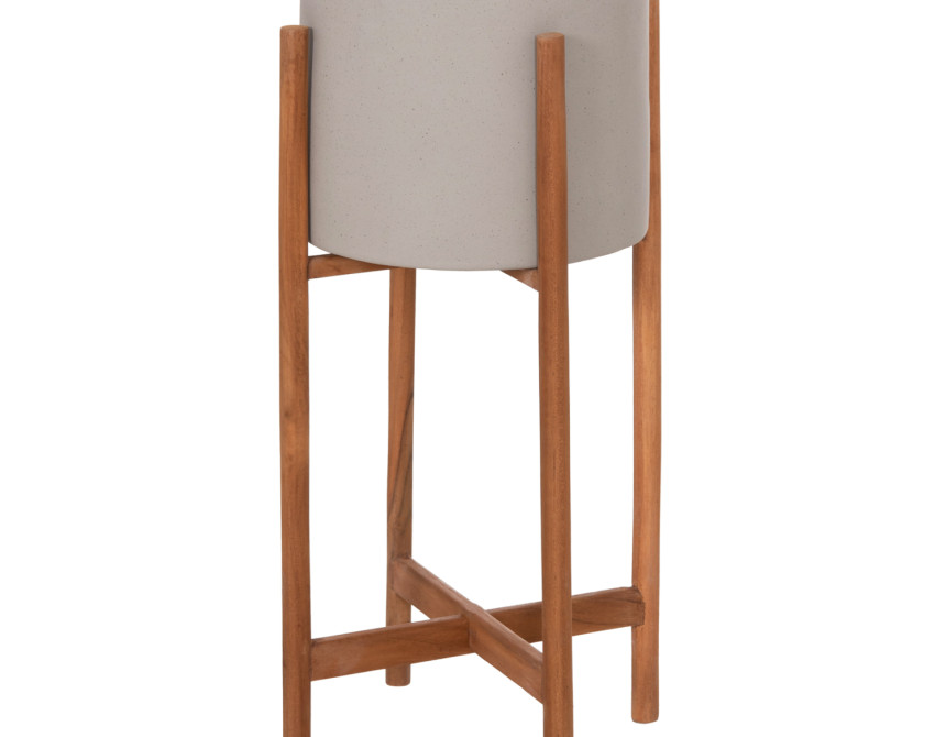 ΓΛΑΣΤΡΑ ΕΣΩΤ.ΧΩΡΟΥ RENTIL HM4684.03S FIBER CEMENT ΧΡΩΜΑ ΓΚΡΙ--ΒΑΣΗ TEAK Φ25x55Υ