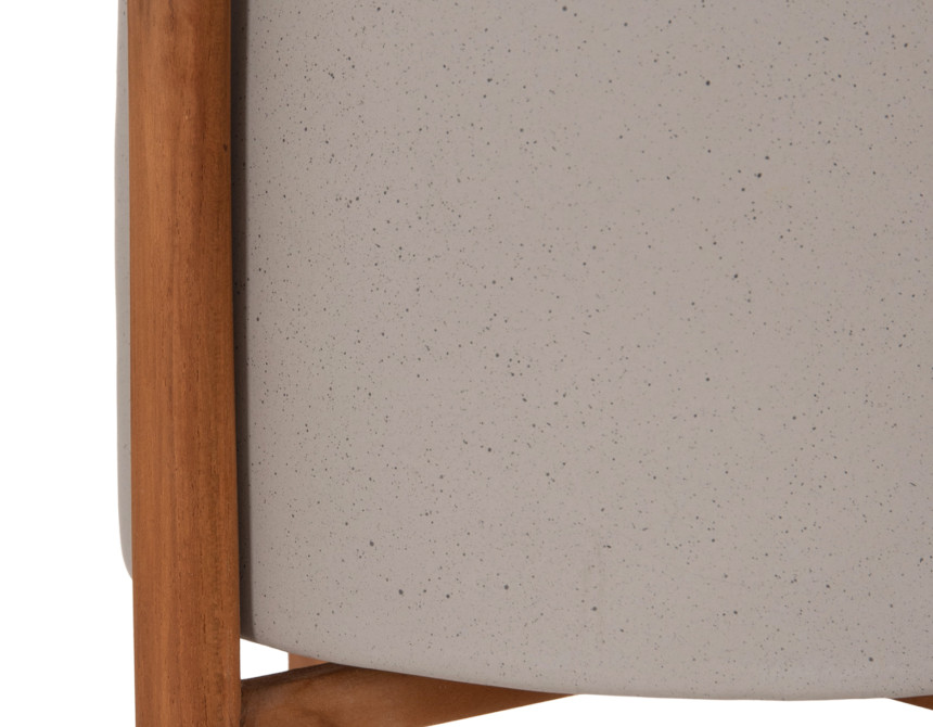 ΓΛΑΣΤΡΑ ΕΣΩΤ.ΧΩΡΟΥ RENTIL HM4684.03S FIBER CEMENT ΧΡΩΜΑ ΓΚΡΙ--ΒΑΣΗ TEAK Φ25x55Υ