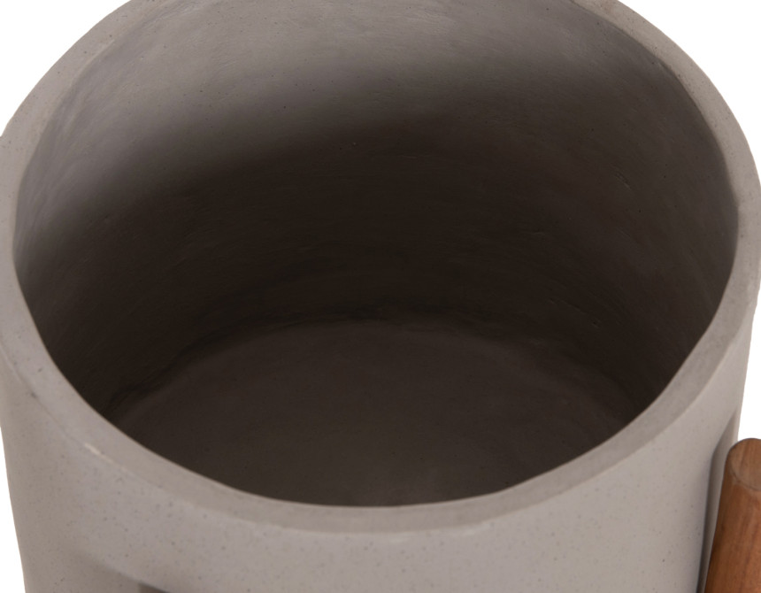 ΓΛΑΣΤΡΑ ΕΣΩΤ.ΧΩΡΟΥ RENTIL HM4684.03S FIBER CEMENT ΧΡΩΜΑ ΓΚΡΙ--ΒΑΣΗ TEAK Φ25x55Υ