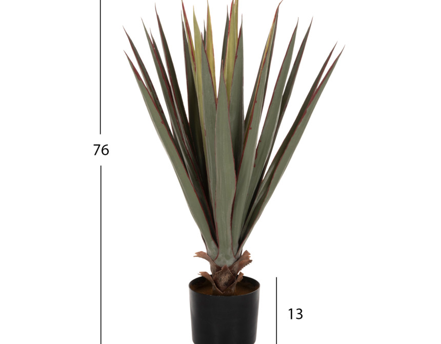 ΔΙΑΚΟΣΜΗΤΙΚΟ ΣΥΝΘΕΤΙΚΟ ΦΥΤΟ HM7985 SISAL AGAVE ΣΕ ΓΛΑΣΤΡΑ  Φ13,5x13-76Υεκ.
