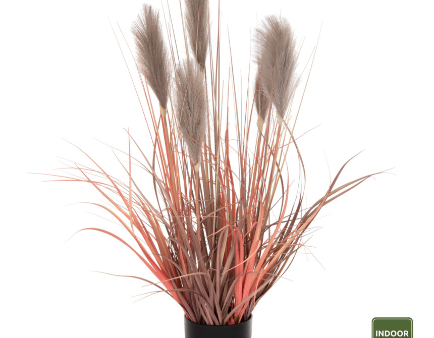 ΔΙΑΚΟΣΜΗΤΙΚΟ ΣΥΝΘΕΤΙΚΟ ΦΥΤΟ ΣΕ ΓΛΑΣΤΡΑ GRASS+FEATHER Φ14,5x12,5-86Υ εκ. HM4015