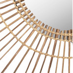 ΚΑΘΡΕΠΤΗΣ ΣΤΡΟΓΓΥΛΟΣ ΜΕ ΠΛΑΙΣΙΟ ΑΠΟ STICKS ΚΟΚΟΦΟΙΝΙΚΑ ΣΕ ΧΡΩΜΑ ΦΥΣΙΚΟ Φ85 εκ.HM7733
