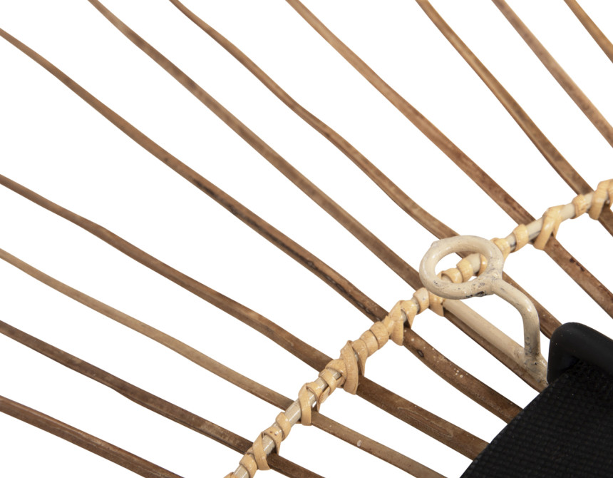 ΚΑΘΡΕΠΤΗΣ ΣΤΡΟΓΓΥΛΟΣ ΜΕ ΠΛΑΙΣΙΟ ΑΠΟ STICKS ΚΟΚΟΦΟΙΝΙΚΑ ΣΕ ΧΡΩΜΑ ΦΥΣΙΚΟ Φ85 εκ.HM7733