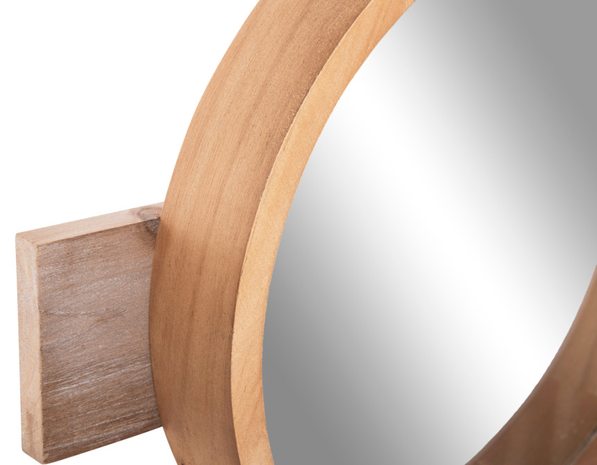 ΚΑΘΡΕΠΤΗΣ ΤΟΙΧΟΥ ΣΤΡΟΓΓΥΛΟΣ SCUTTLE HM4222 FIR WOOD&MDF-BLACK METAL 80x6,5x30,5Υεκ.
