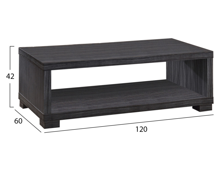 ΤΡΑΠΕΖΙ ΣΑΛΟΝΙΟΥ SALEM HM2217.01 ZEBRANO 120Χ60Χ42εκ.